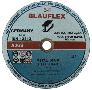 TARCZA TARCZE DO CIĘCIA METALU 230x2 BLAUFLEX inox
