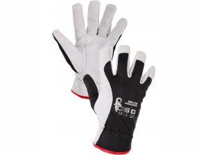 RĘKAWICE OCIEPLANE skórzane robocze r.10 ZIMOWE