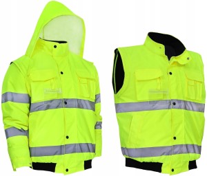 KURTKA ZIMOWA ROBOCZA OCIEPLANA ODBLASKOWA