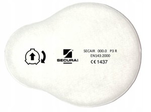 ZAPASOWE FILTRY SECAIR 3000.03 P3 R DO MASKI MOC