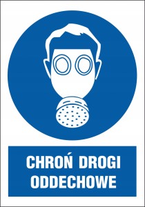 ZNAK BHP CHROŃ DROGI ODDECHOWE