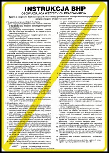 Instrukcja BHP ogólna wszyscy pracownicy