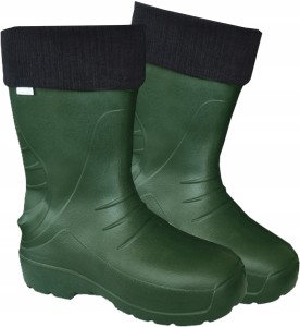 KALOSZE GUMOWCE LEKKIE PIANKOWE Z OCIEPLACZEM EVA