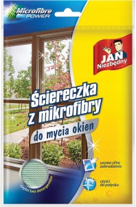 ŚCIERECZKA DO MYCIA OKIEN I LUSTER Z MIKROFIBRY