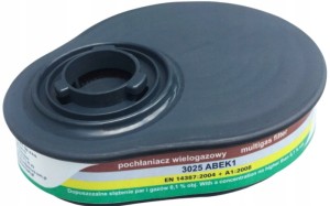 Pochłaniacz 3025 ABEK 1 FILTRY 2 szt SECURA