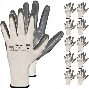 10 par RĘKAWICE RĘKAWICZKI robocze  NITRYL