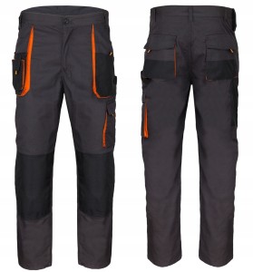 SPODNIE ROBOCZE R.54. do pasa POTRÓJNE SZWY