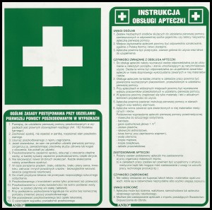 Instrukcja obsługi apteczki + zasady postępowania