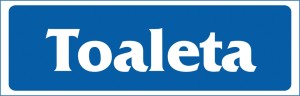 ZNAK informacyjny TOALETA