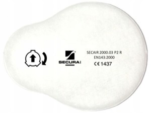 FILTRY SECAIR 3000.02 P2 R WYMIENNE DO MASKI CHEM