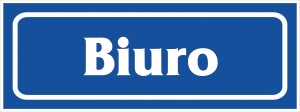 Znak informacyjny BIURO