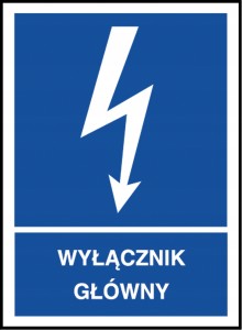ZNAK elektryczny Wyłącznik główny