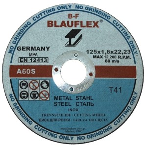 TARCZA TARCZE DO CIĘCIA METALU 125X1,6 BLAUFLEX